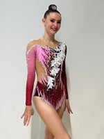 Izaro con un maillot Vinkova, fabricante de mallas de ritmica