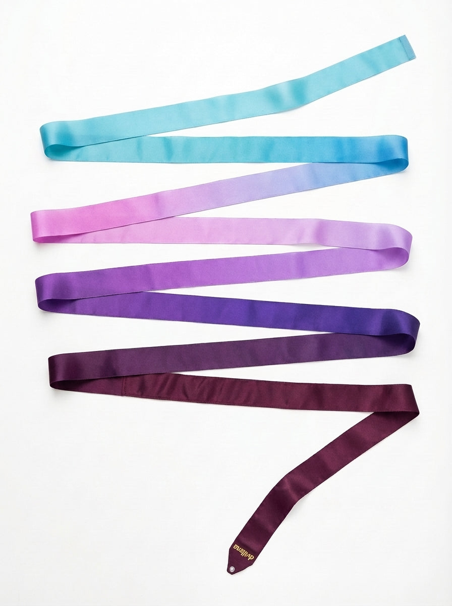 14 - Cinta Gimnasia Rítmica - PURPLE SOFT BLUE