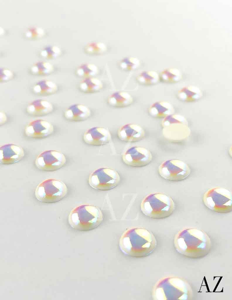 Weiße Keramik-Hotfix-Perle