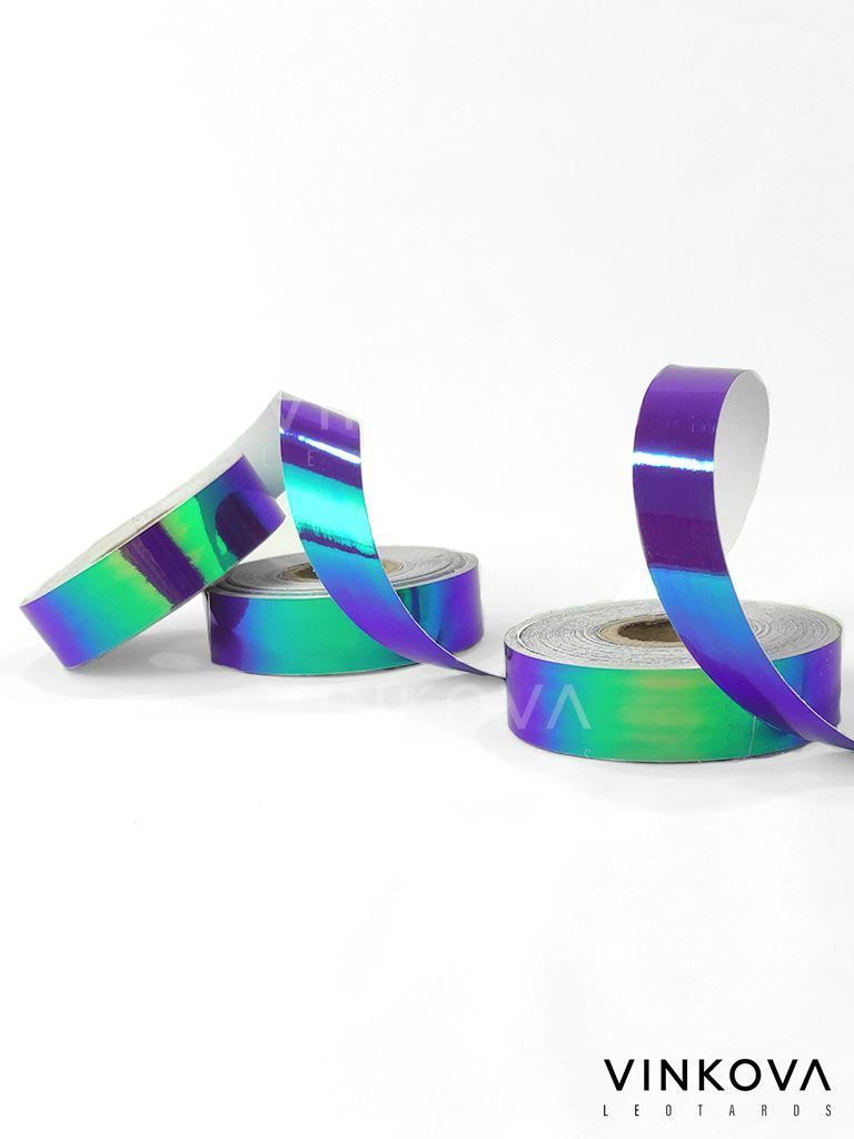 Klebebandrolle Lila irisierend-Grün