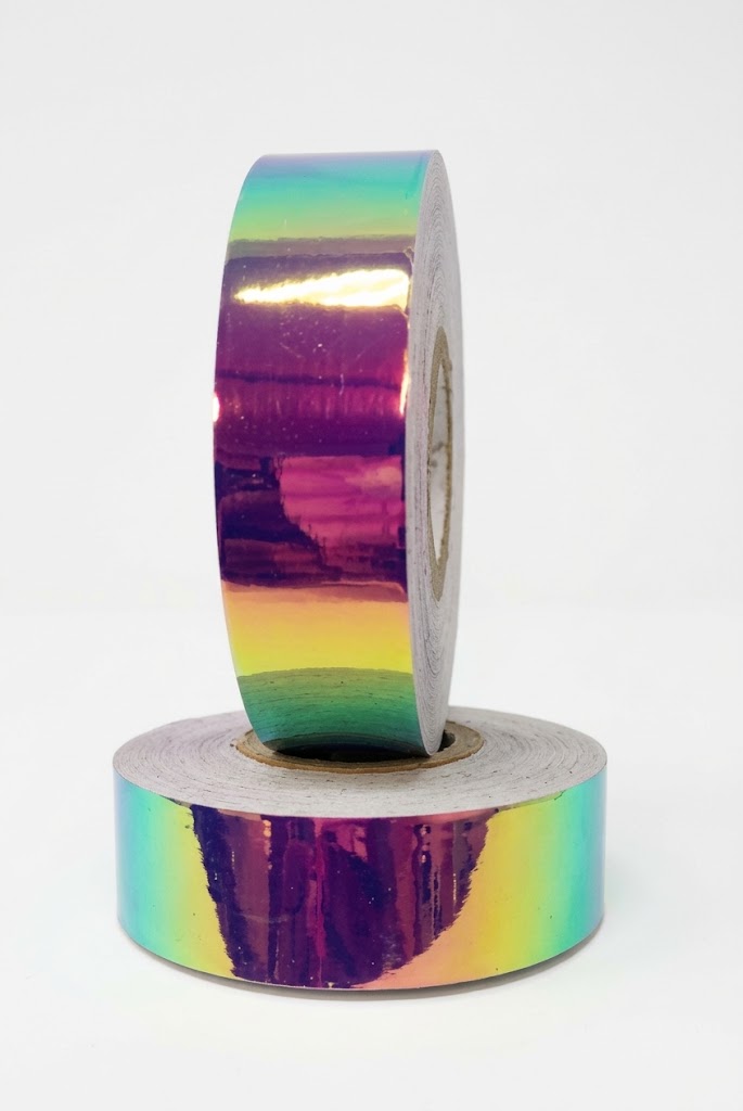 Klebebandrolle irisierend Violett-Gold