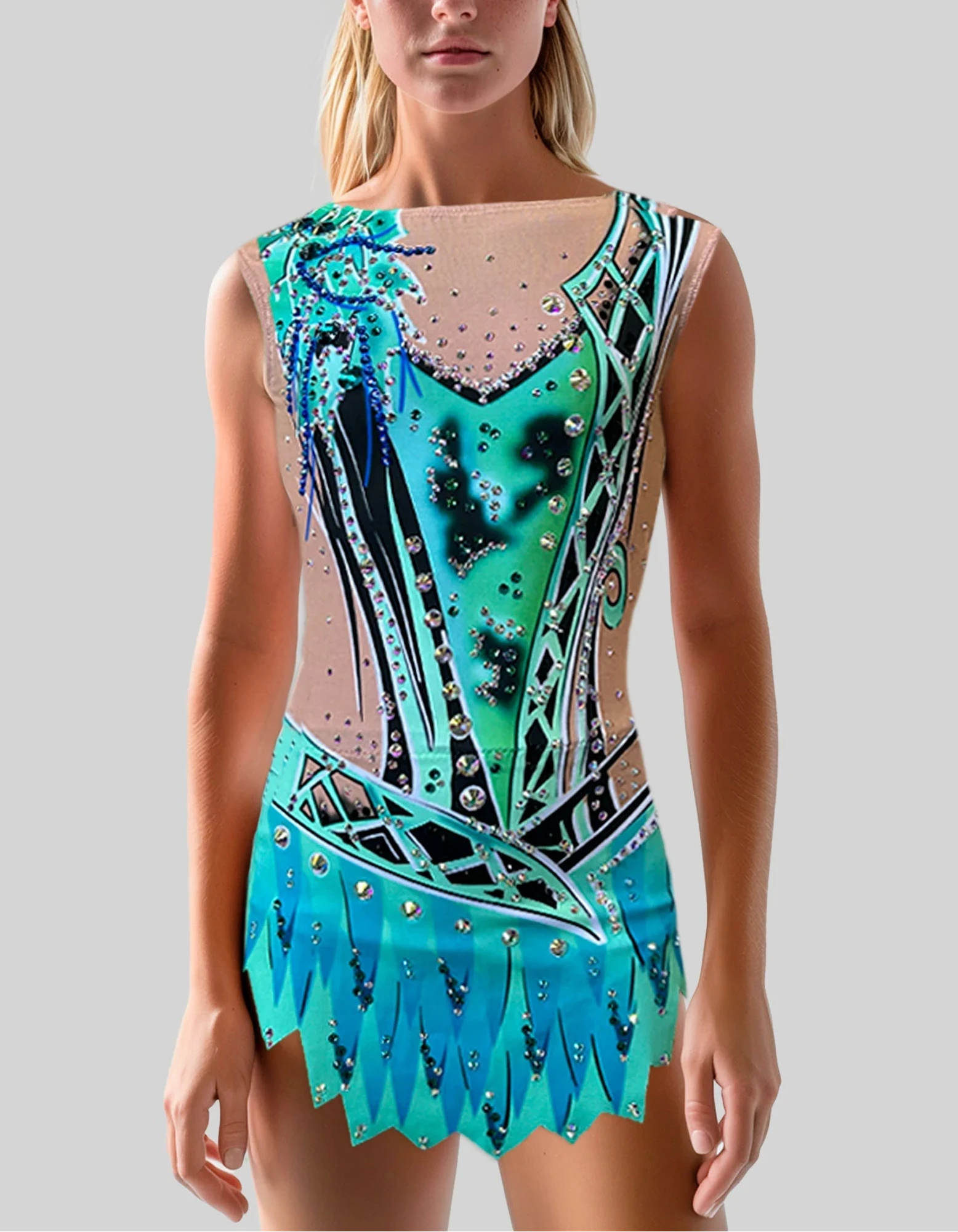 Green Forest – Turnanzug Rhythmische Sportgymnastik