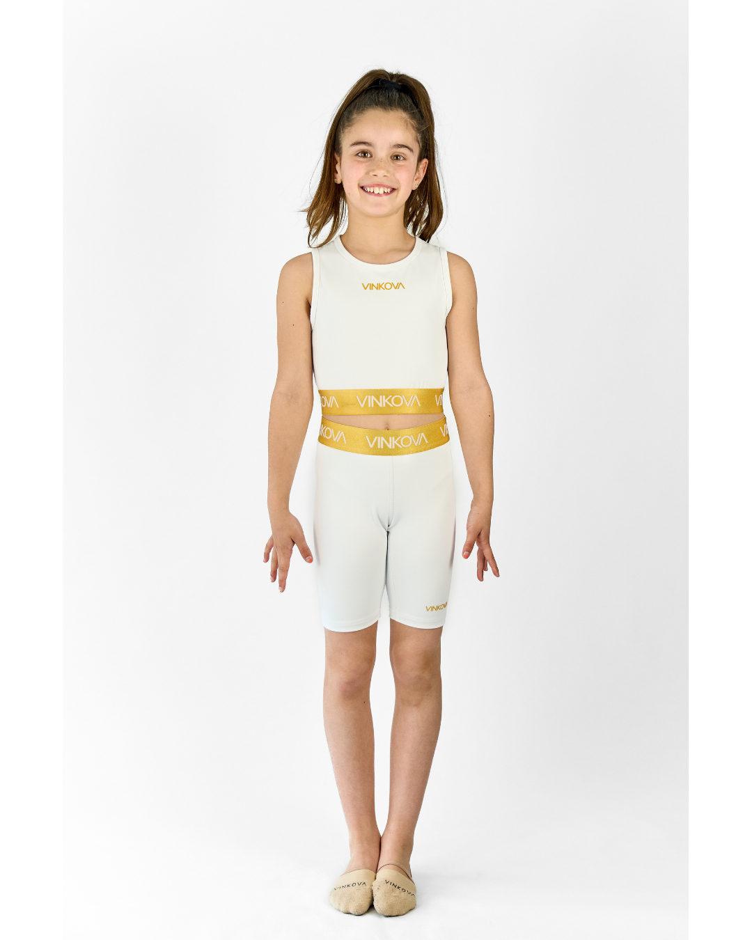 Weißes Top Vinkova mit Band