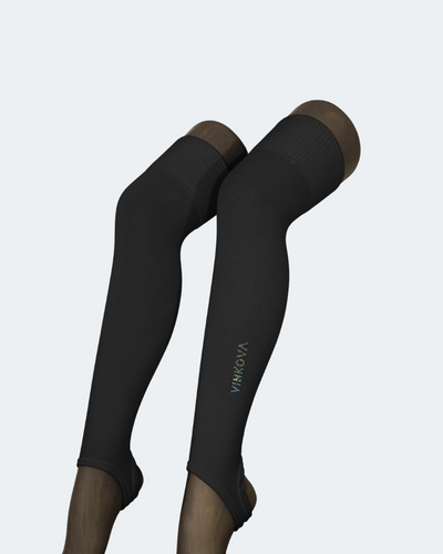 RSG-Stulpen von Vinkova in Schwarz