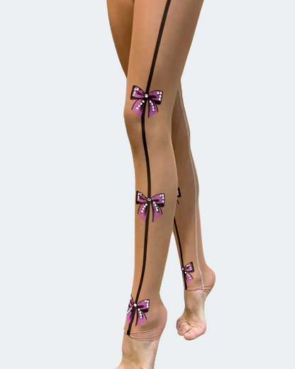 Rhythmische Sportgymnastik Strumpfhosen Schleifchen