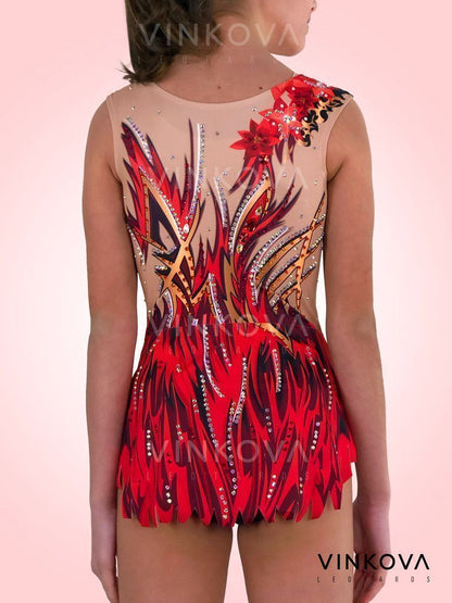 Feuer – Rhythmische Gymnastik-Trikot