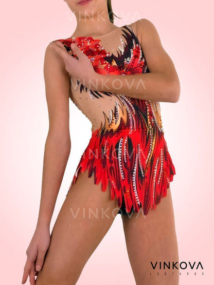 Feuer – Rhythmische Gymnastik-Trikot