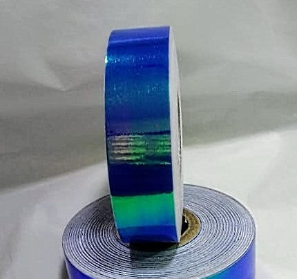 Klebebandrolle irisierend Blau