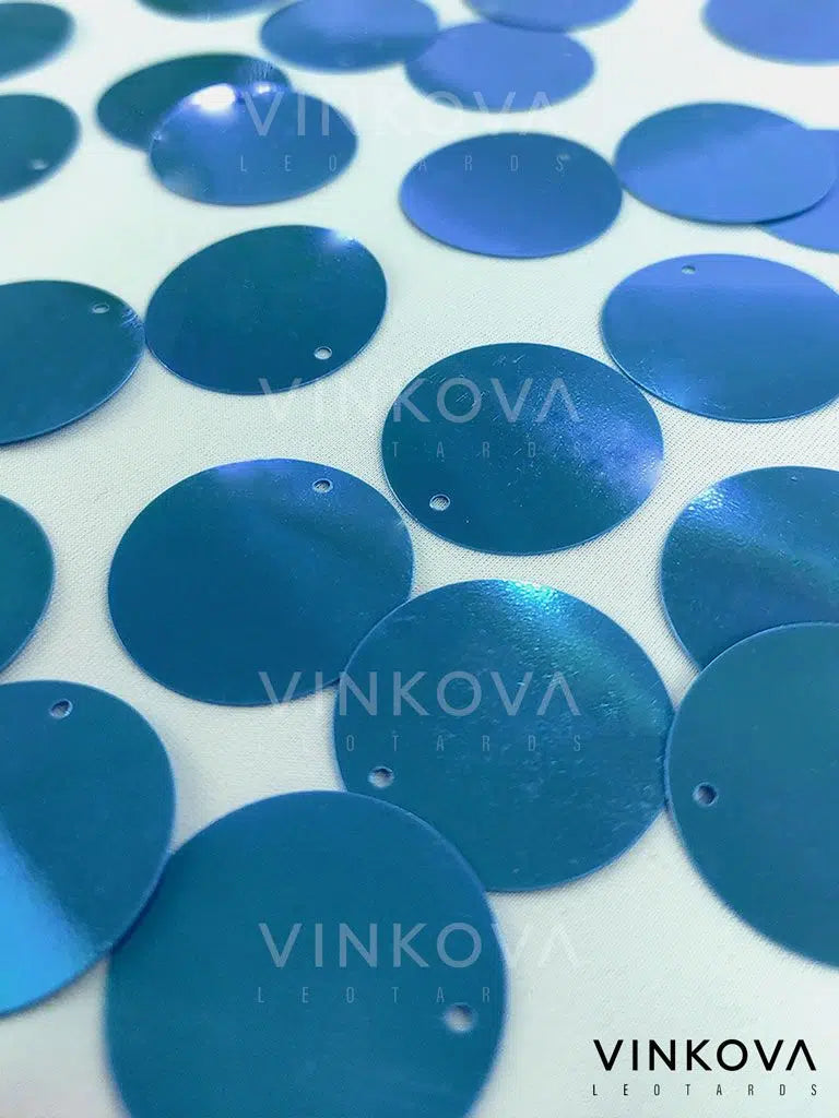 Schuppen-Pailletten Meeresblau