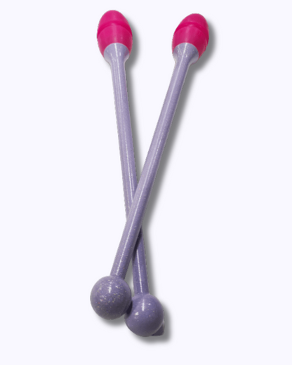 Keulen 36 cm - Lila mit Glitzer und Neonrosa