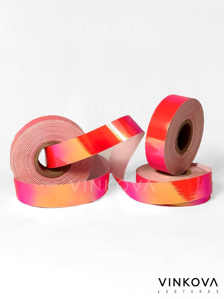 Irisierende Korall-Klebebandrolle