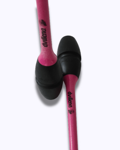 Keulen 41 cm - Rosa mit Glitzer und Schwarz