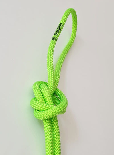 FIG-geprüftes RSG-Seil in Neon-Grün mit ergonomischer Flechtung für Fortgeschrittene.
