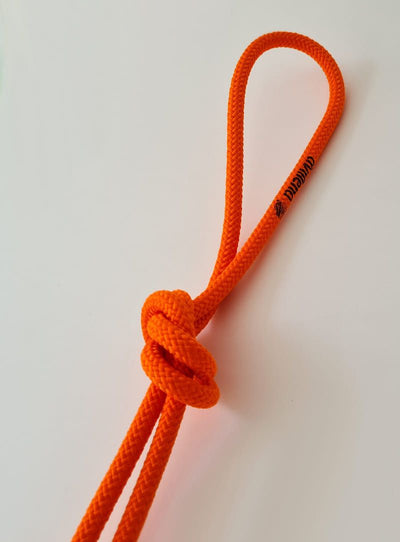Professionelles RSG-Seil in Orange aus langlebigem und weichem Synthetikmaterial.