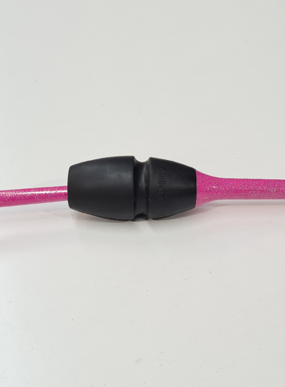 Mazas de competición homologadas FIG 41cm fucsia glitter y negro