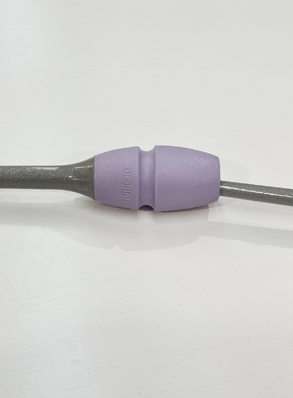 Mazas de competición homologadas FIG 36cm gris glitter y lila