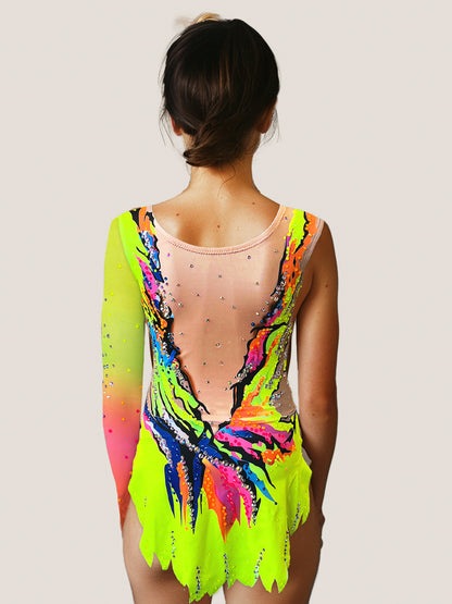 Quin – Turnanzug Rhythmische Gymnastik TURBO FLUOR