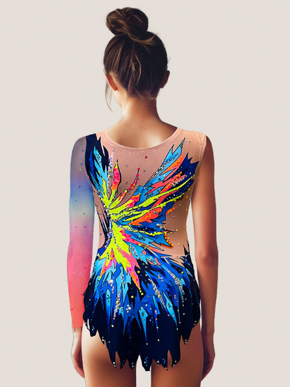 Isabella – Turnanzug für Rhythmische Gymnastik TURBO FLUOR