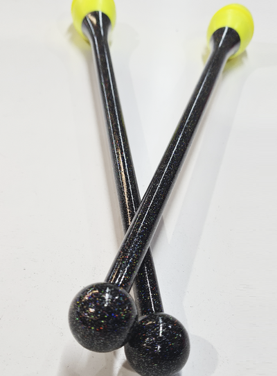 45cm Keulen Schwarz-Gelb Glitter