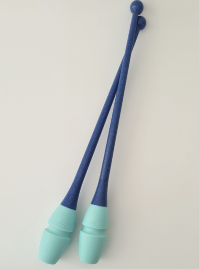 RSG-Keulen 45 cm, Navy-Glitzer und Hellblau, ineinandersteckbar.